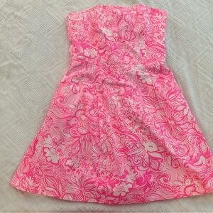 NWT Lilly Pulitzer Pink Tropics Blossom Dress Siza 10